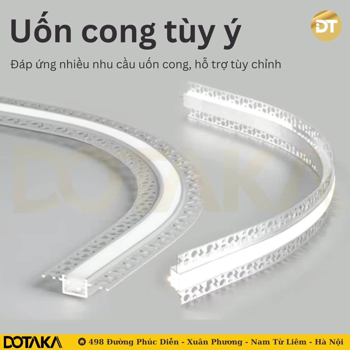 Thanh nhôm uốn cong – Giải pháp chiếu sáng và trang trí đột phá