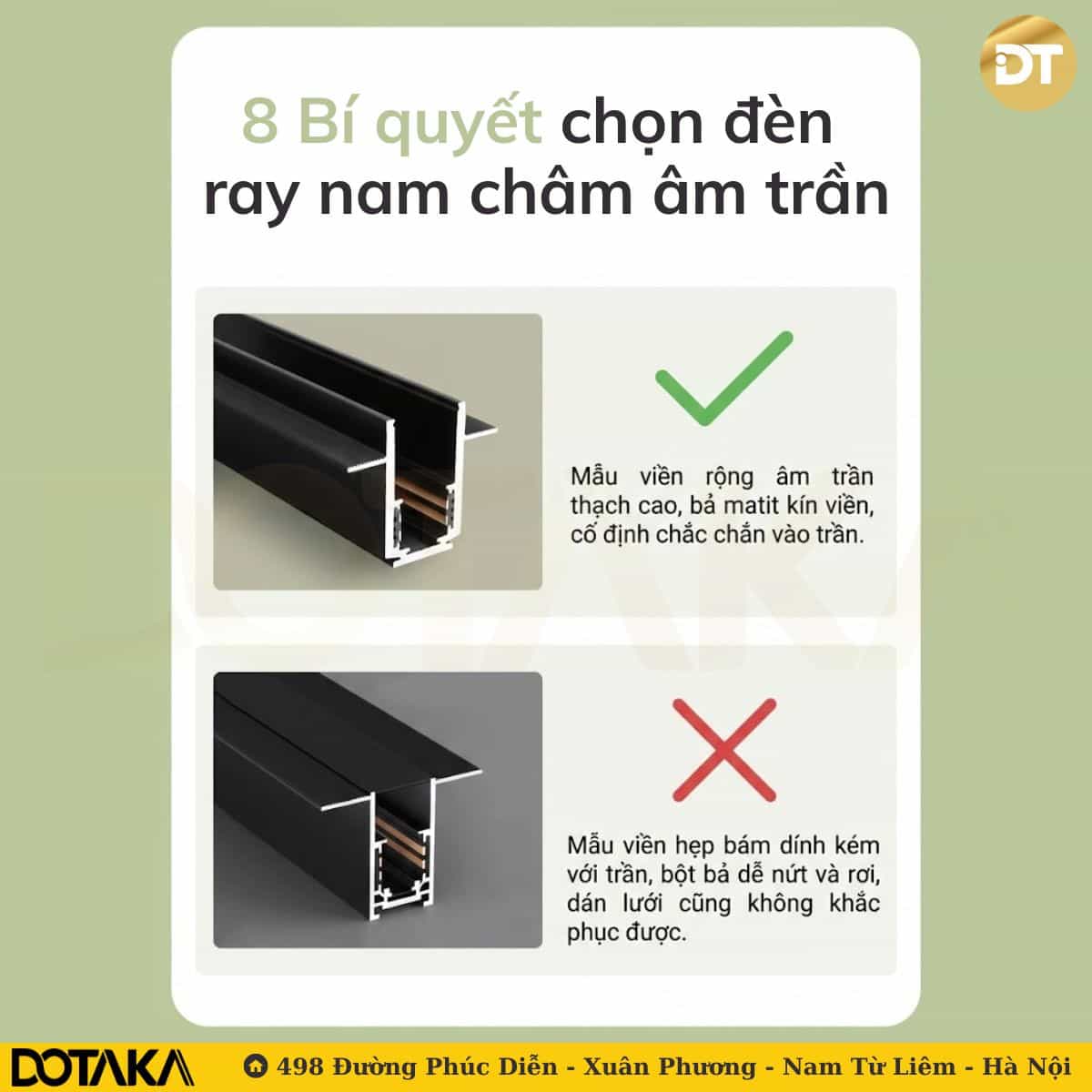 Lựa chọn mẫu viền hẹp cho trần thạch cao