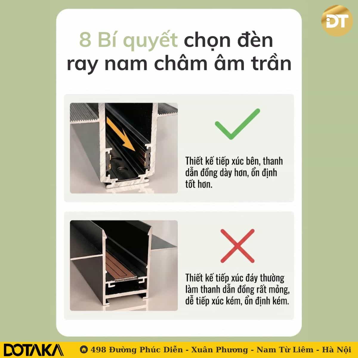 Mua thanh ray có thiết kế tiếp xúc đáy