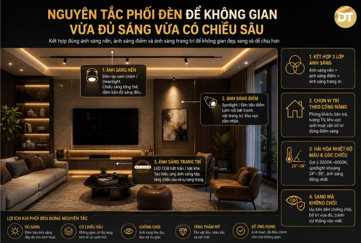 Phối đèn ray nam châm âm trần COB