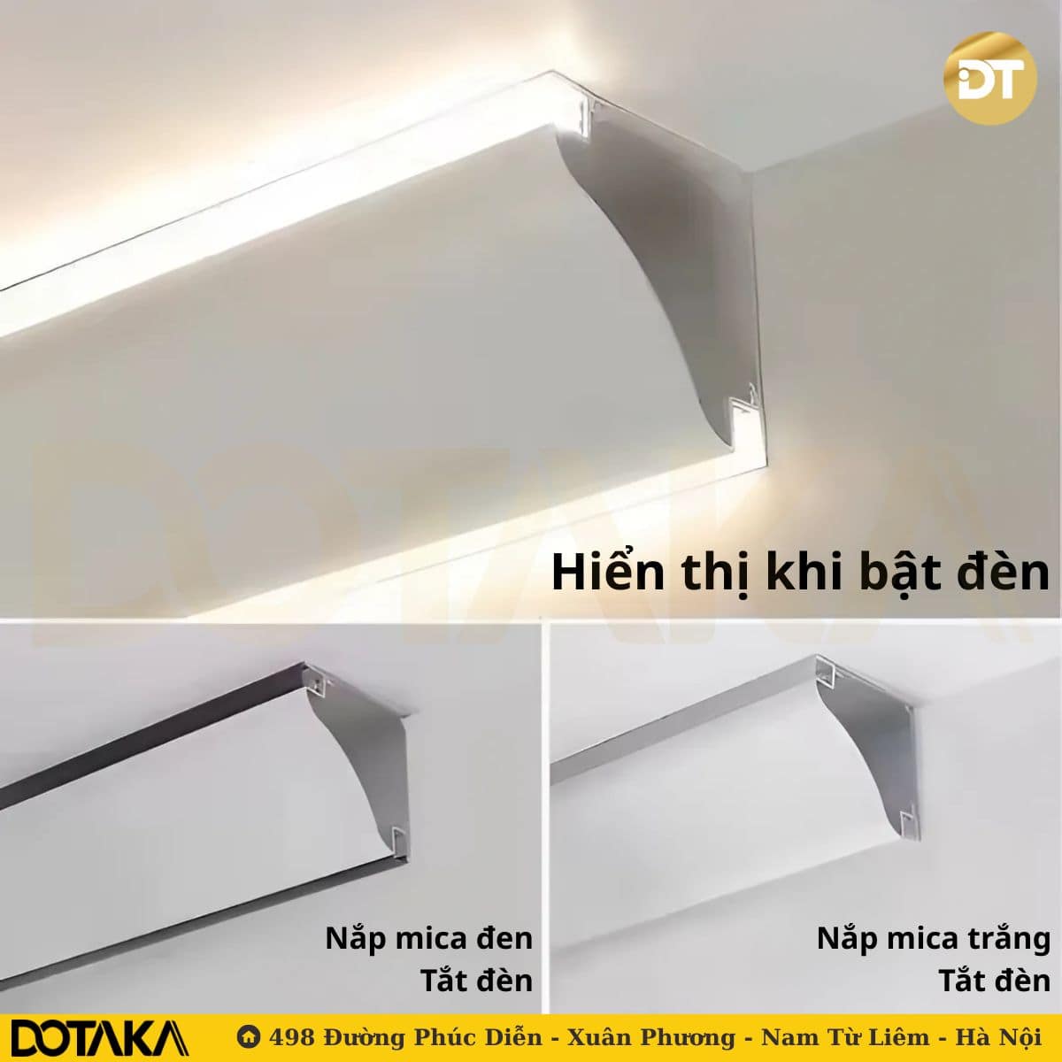 Phào cổ trần LED nhôm LP69-69