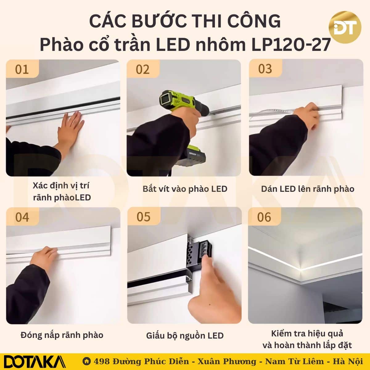 Các bước thi công đơn giản và nhanh gọn