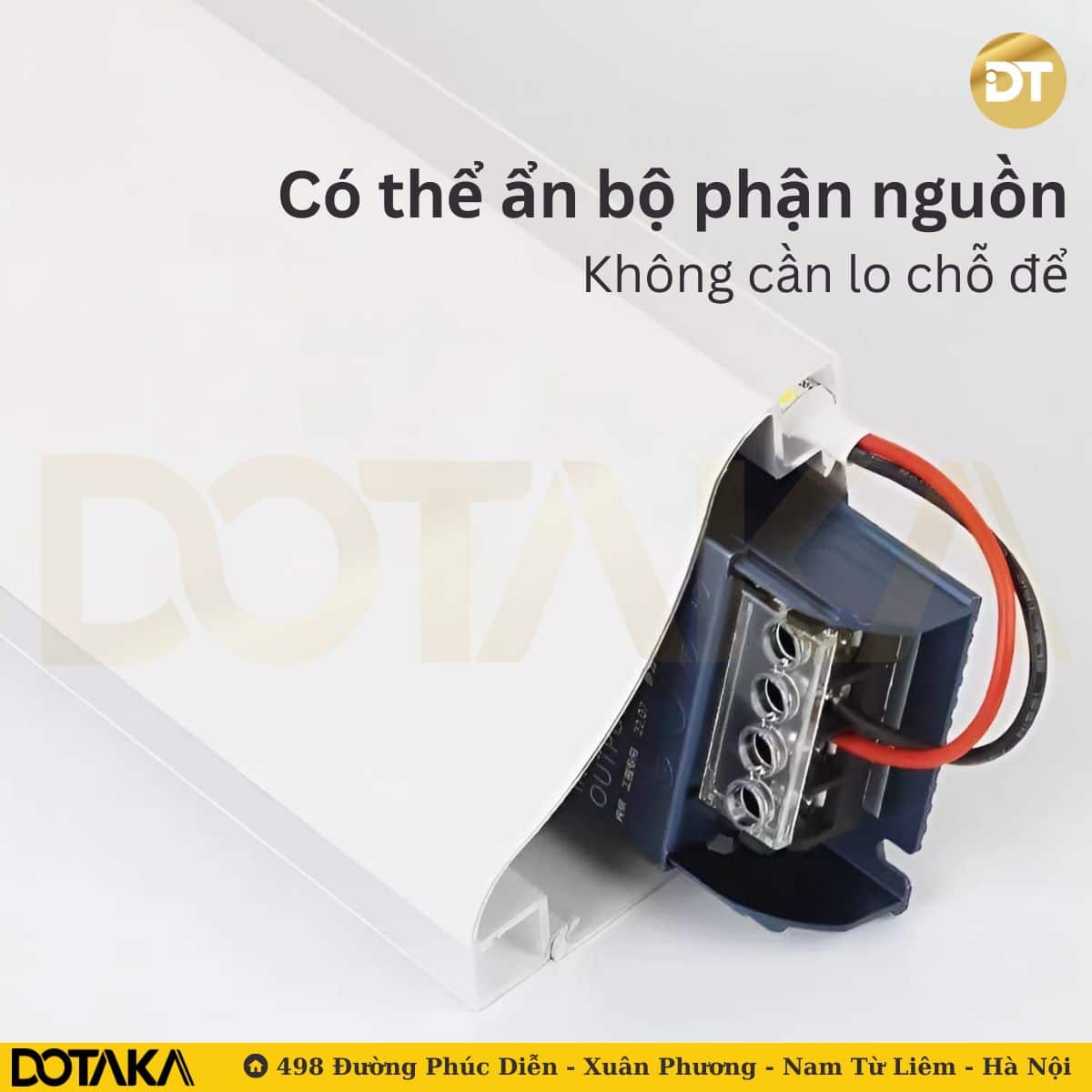 Bộ nguồn LED giấu trong thân phào