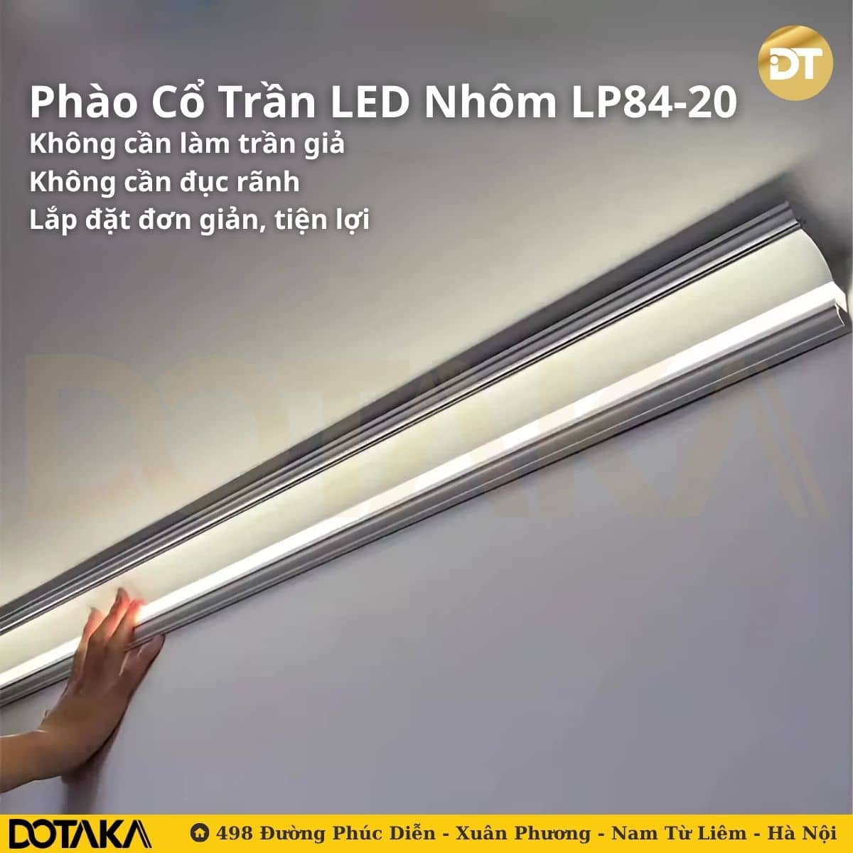 Phào Cổ Trần LED LP84-20