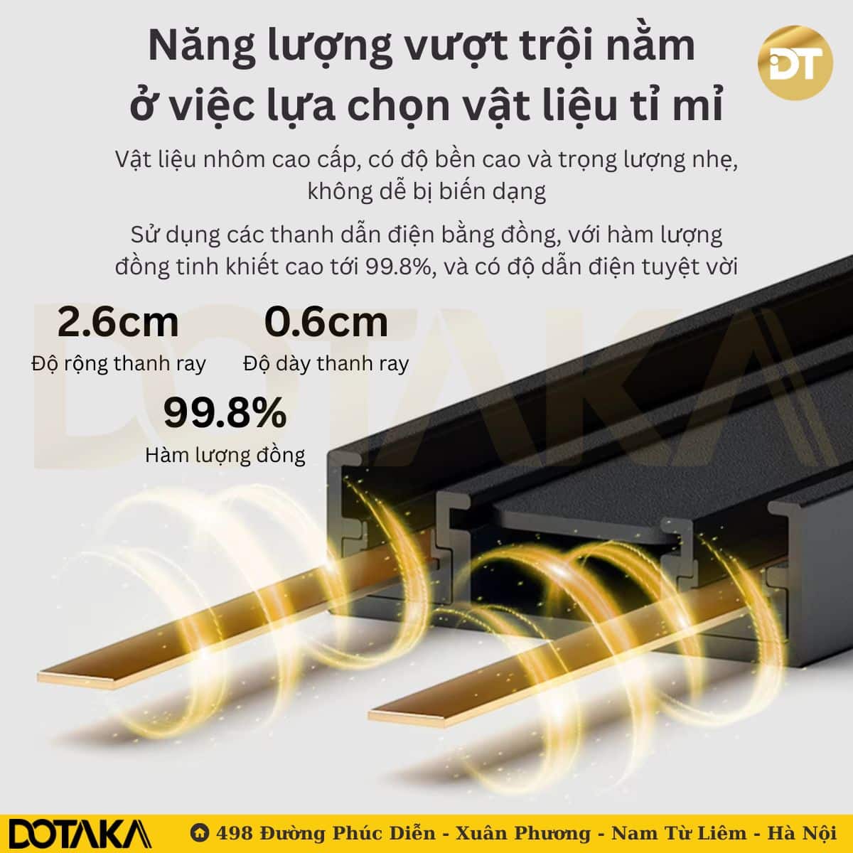 Cấu tạo vật liệu cao cấp – nhôm và đồng tinh khiết