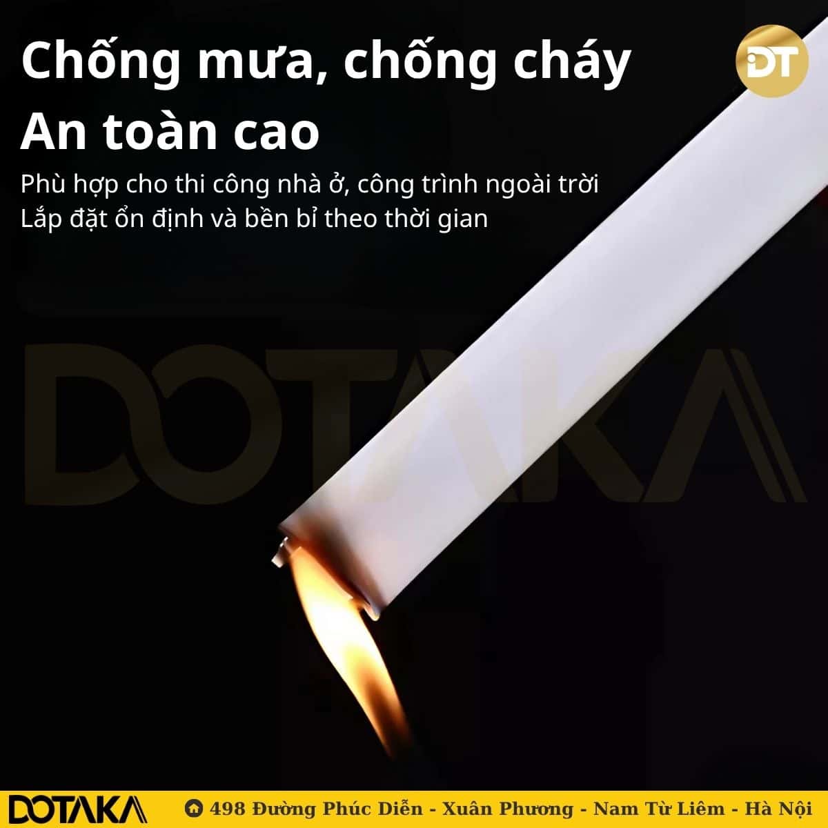An toàn cao: chống cháy, chống nước